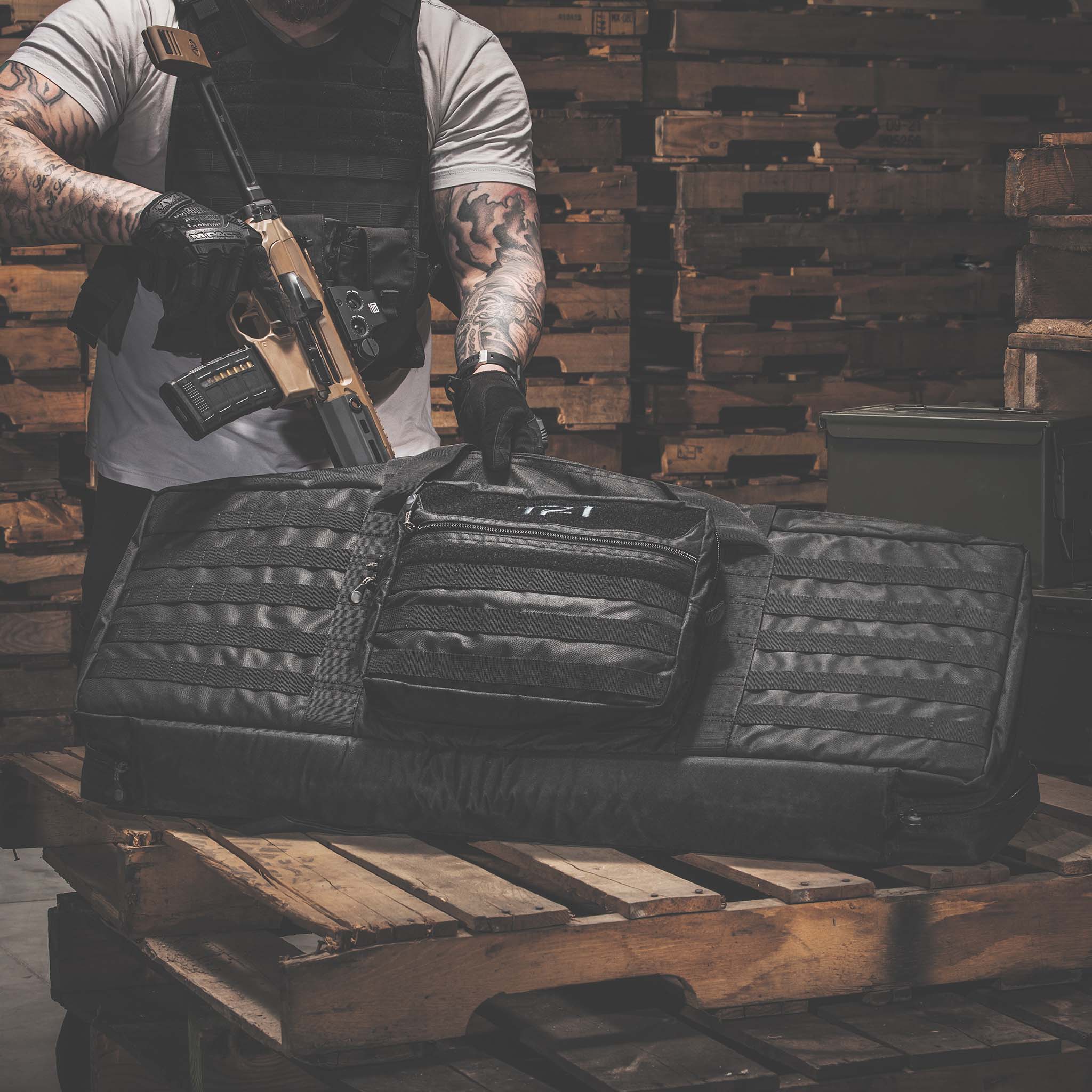 Molle Double Gun Case 36"- 42"