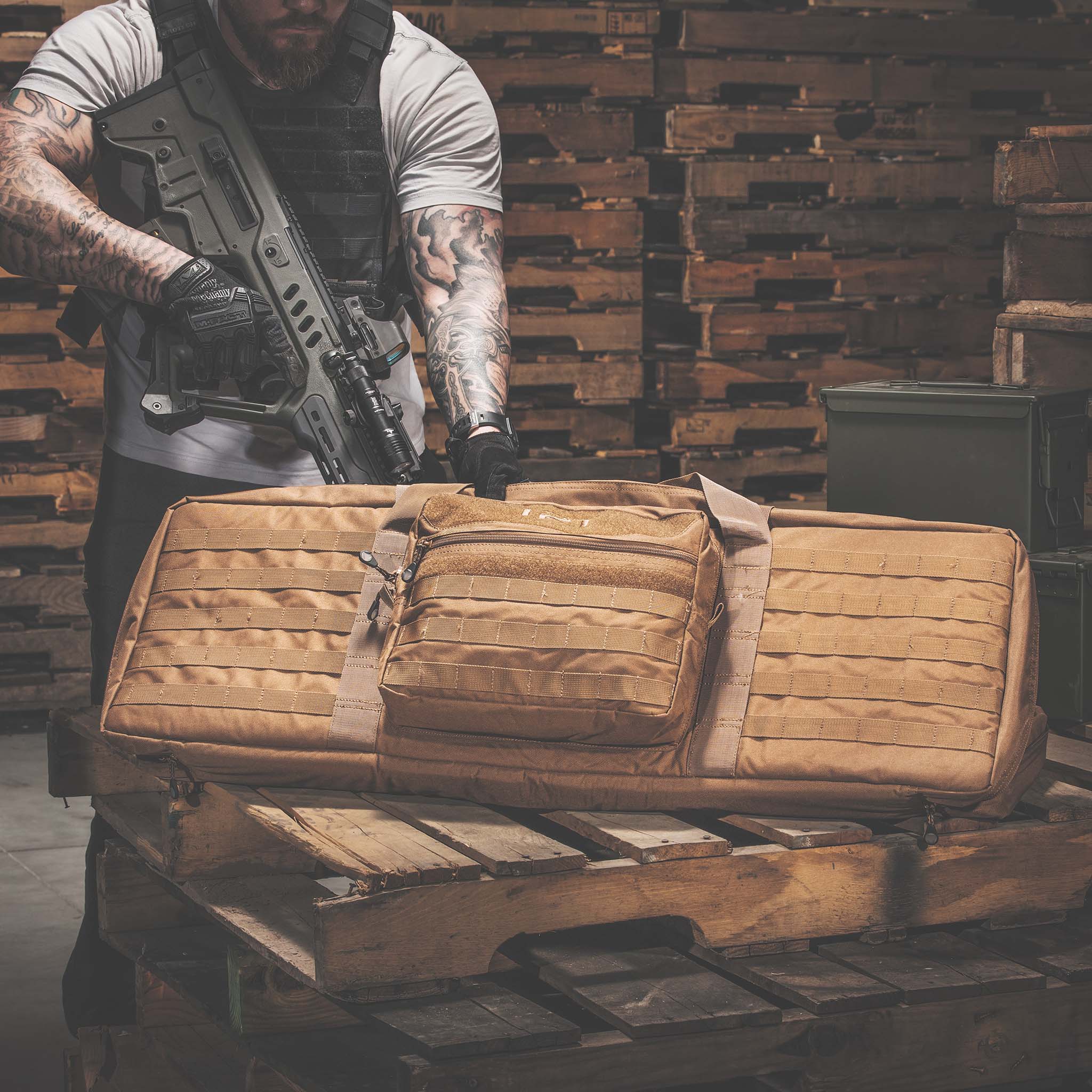 Molle Double Gun Case 36"- 42"
