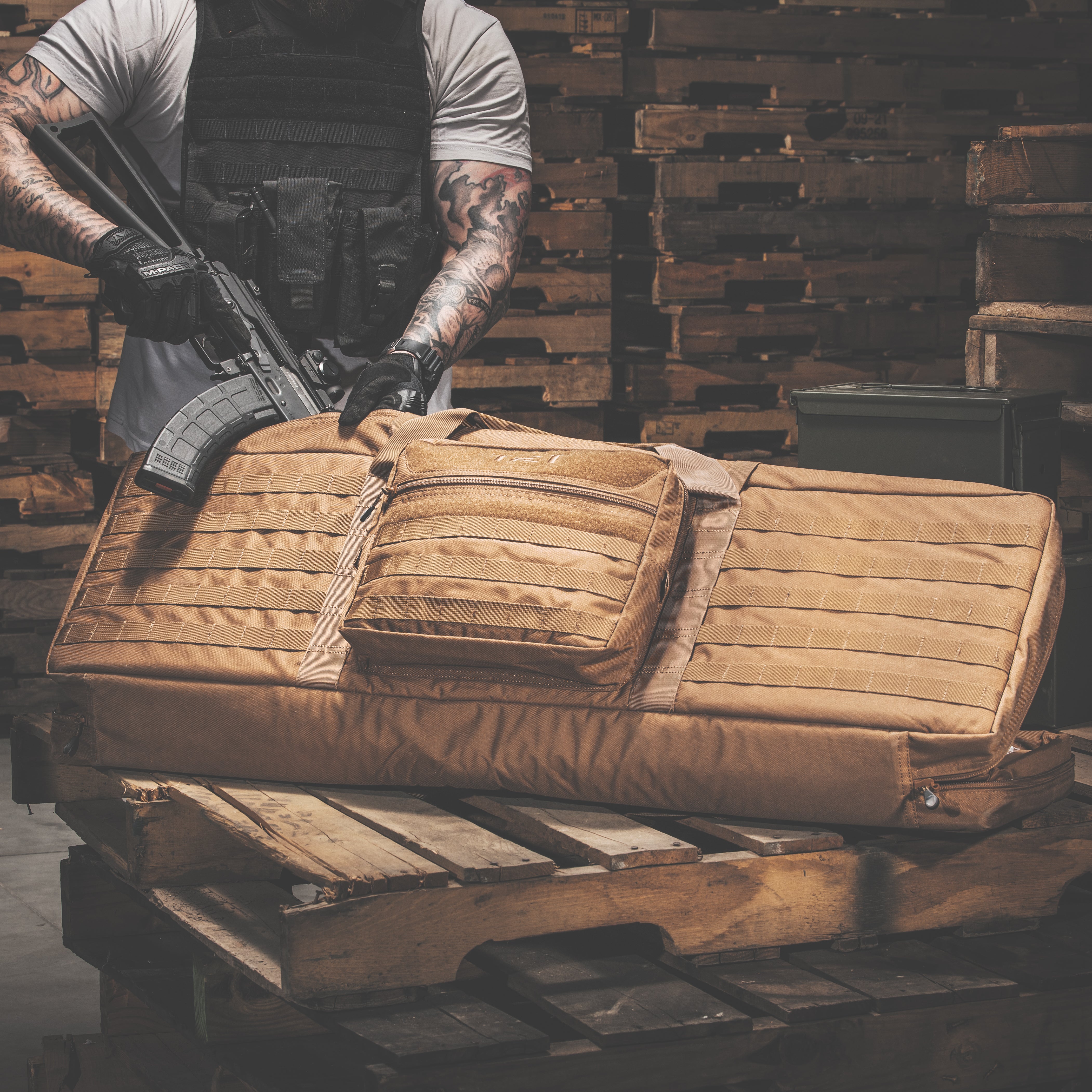 Molle Double Gun Case 36"- 42"